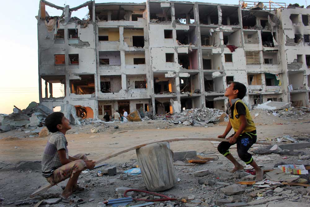 تصویری از جنگ غزه در سال ۲۰۱۴